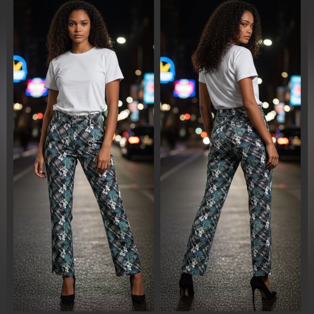 NWT Stylish Snake Print Women's Pants